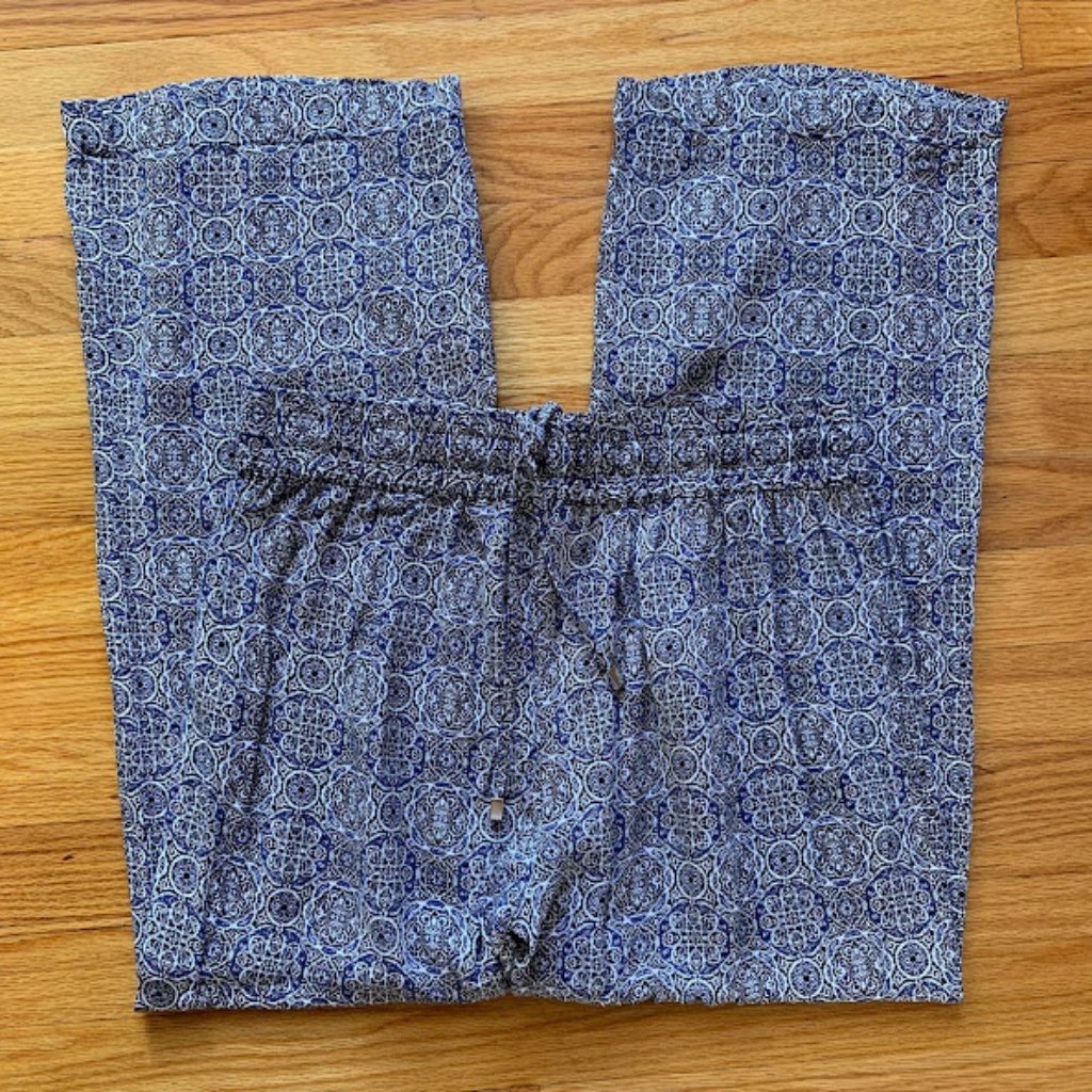 Boho Patterned Stretchy Pants- Medium